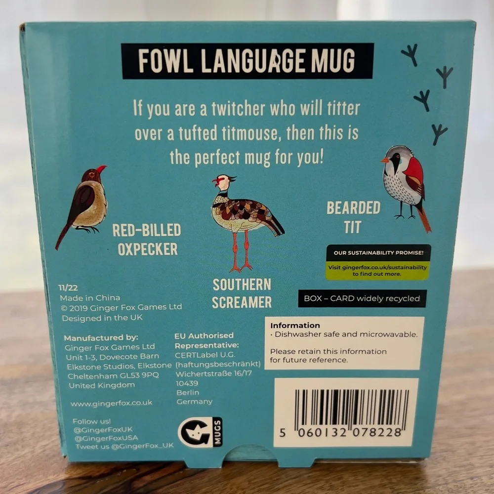 Fowl Language Mug NIB - Picture 9 of 11